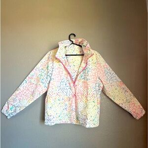 FABLETICS Rosa Woven Floral Hooded Cinch Waist Windbreaker Jacket